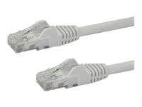 StarTech.com Câble réseau Cat6 Gigabit UTP sans crochet de 1m - Cordon Ethernet RJ45 anti-accroc - Câble patch Mâle / Mâle - Blanc - Cordon de raccordement - RJ-45 (M) pour RJ-45 (M) - 1 m - UTP - CAT 6 - sans crochet - blanc N6PATC1MWH