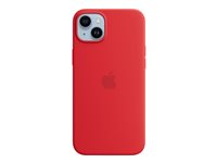 Apple - (PRODUCT) RED - coque de protection pour téléphone portable - compatibilité avec MagSafe - silicone - rouge - pour iPhone 14 Plus MPT63ZM/A