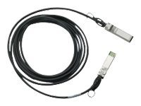 Cisco SFP+ Copper Twinax Cable - Câble à attache directe - SFP+ pour SFP+ - 1 m - twinaxial - pour Catalyst 2960, 2960-24, 2960-48, 2960G-24, 2960G-48, 2960S-24, 2960S-48; UCS 6140 SFP-H10GB-CU1M=