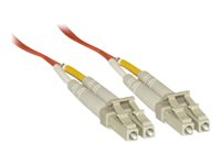 MCL - Câble réseau - LC multi-mode (M) pour LC multi-mode (M) - 2 m - fibre optique - 50 / 125 microns - OM2 - sans halogène FJOM2/LCLC-2M