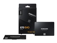Samsung 870 EVO MZ-77E250B - SSD - chiffré - 250 Go - interne - 2.5" - SATA 6Gb/s - mémoire tampon : 512 Mo - AES 256 bits - TCG Opal Encryption MZ-77E250B/EU