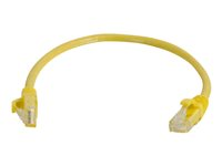 C2G Cat5e Booted Unshielded (UTP) Network Patch Cable - Cordon de raccordement - RJ-45 (M) pour RJ-45 (M) - 1 m - UTP - CAT 5e - moulé, sans crochet, bloqué - jaune 83241