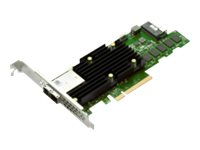 Broadcom MegaRAID 9580-8i8e - Contrôleur de stockage (RAID) - 16 Canal - SATA 6Gb/s / SAS 12Gb/s / PCIe 4.0 (NVMe) - RAID RAID 0, 1, 5, 6, 10, 50, JBOD, 60 - PCIe 4.0 x8 05-50076-00