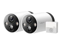 Tapo C420S2 V1 - 2 x Caméras Tapo C420 + Concentrateur Tapo H200 - caméra de surveillance réseau - extérieur, intérieur - résistant à la poussière / résistant à l'eau - couleur (Jour et nuit) - 2560 x 1440 - 2K - Focale fixe - audio - sans fil - Wi-Fi - H.264 TAPO C420S2