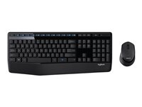 Ensemble sans fil Logitech MK345 - Ensemble clavier et souris - sans fil - 2.4 GHz - Français - noir, bleu 920-006483