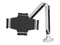 StarTech.com Support de bureau pour tablette - Bras articulé - Support tablette pour iPad ou Android (ARMTBLTIW) - Kit de montage - bras réglable - pour tablette - plastique, acier - blanc - Taille d'écran : 9"-11" - montrable sur bureau - Conformité TAA - pour P/N: DK30CHPH, STSCART ARMTBLTIW