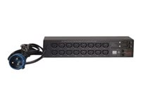 PDU en rack commuté APC AP7922B - Unité de distribution secteur (rack-montable) - CA 230 V - Ethernet 10/100 - entrée : IEC 60309 32A - connecteurs de sortie : 16 (power IEC 60320 C13) - 2U - 3.66 m cordon - pour P/N: SCL400RMJ1U, SCL500RMI1UC, SCL500RMI1UNC, SMTL1000RMI2UC, SMTL750RMI2UC AP7922B