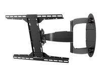 Peerless Universal Full-Motion Plus Wall Mount SA752PU - Kit de montage (support mural) - pour écran plat - résine époxyde fondue - noir brillant - Taille d'écran : 37"-55" - Interface de montage : jusqu'à 600 x 400 mm - montable sur mur SA752PU
