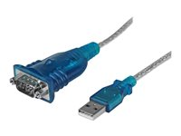 StarTech.com Câble Adaptateur USB vers Série DB9 RS232 - Mâle / Mâle - Convertisseur USB A vers RS-232 Compatible avec Windows 8 - Adaptateur série - USB 2.0 - RS-232 ICUSB232V2
