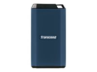 Transcend ESD410C - SSD - chiffré - 4 To - externe (portable) - USB (USB-C connecteur) - AES 256 bits - bleu foncé TS4TESD410C