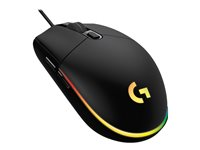 Souris de jeu Logitech G102 LIGHTSYNC - Souris - pour droitiers - optique - 6 boutons - filaire - USB - noir 910-005823