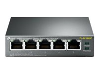 TP-Link TL-SF1005P - Commutateur - non géré - 5 x 10/100 (4 PoE) - de bureau - PoE (58 W) TL-SF1005P