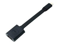 Dell - Adaptateur USB - 24 pin USB-C (M) pour USB type A (F) - USB 3.1 - 13.2 cm - noir - pour Chromebook 3110, 3110 2-in-1; Latitude 54XX, 55XX; Precision 3260, 35XX, 55XX, 75XX, 77XX DBQBJBC054