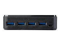 StarTech.com Switch de partage de périphériques USB 3.0 avec 4 entrées / 4 sorties - Alimentation par USB - Concentrateur (hub) - 8 x SuperSpeed USB 3.0 - de bureau HBS304A24A