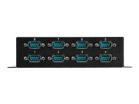 StarTech.com Hub série RS232 à 8 ports - Adaptateur USB vers 8x DB9 RS232 à montage mural et rail DIN - Convertisseur USB vers série - Adaptateur série - USB 2.0 - RS-232 x 8 - noir ICUSB2328I